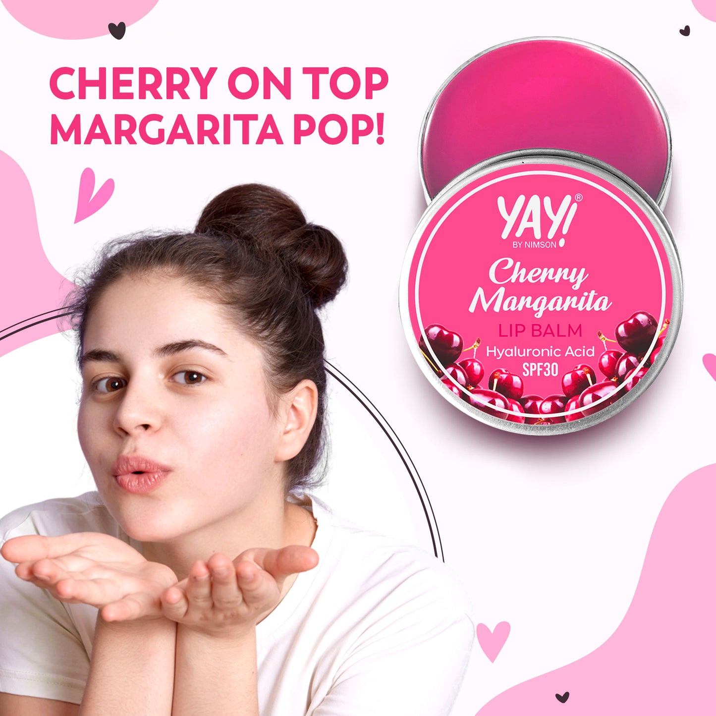 YAY Cherry Margarita Lip Balm – Refreshing Cherry Moisture