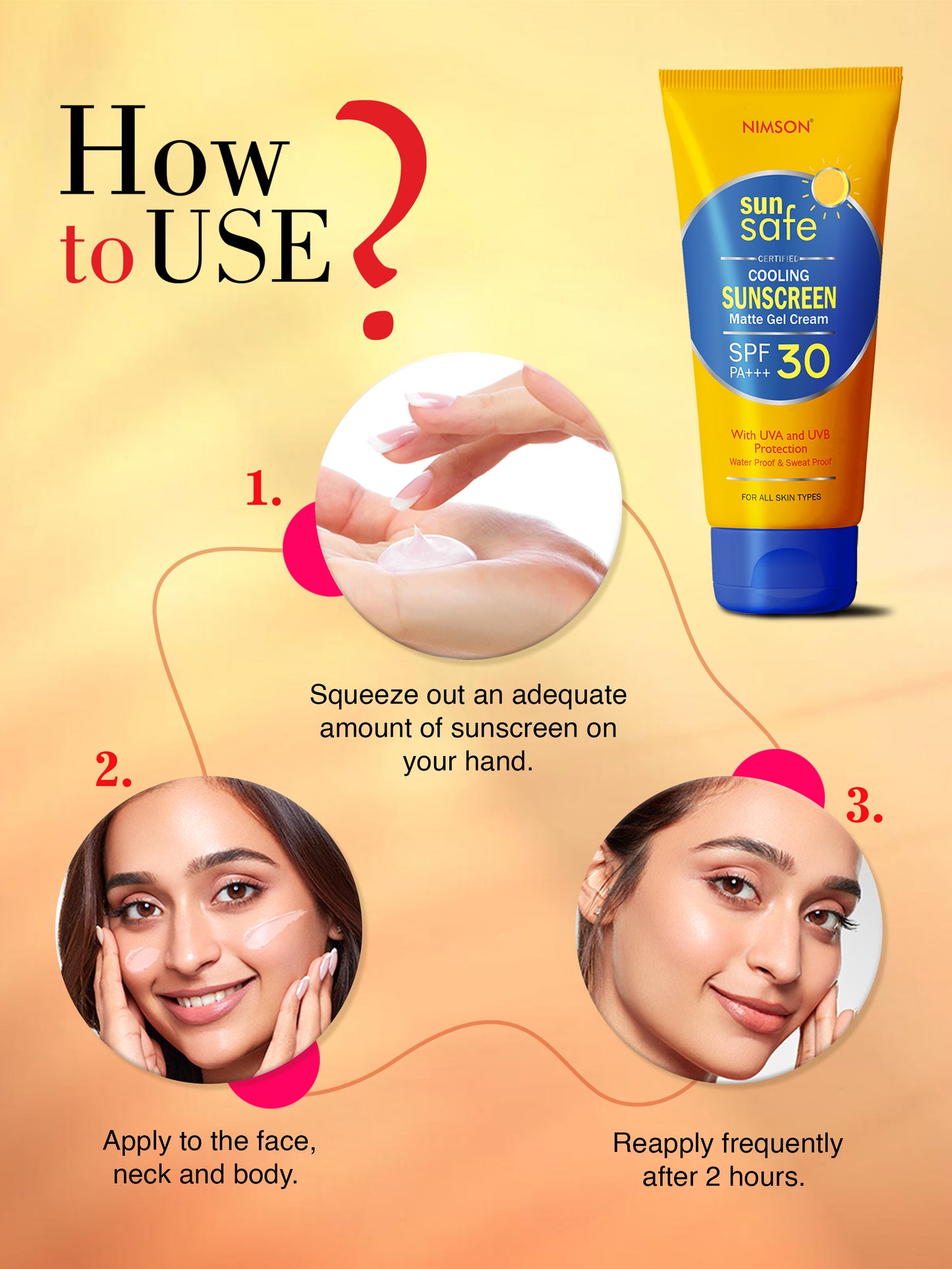 Sunscreen Gel Cream SPF 30 PA+++ (200ml + 60 ml Free)