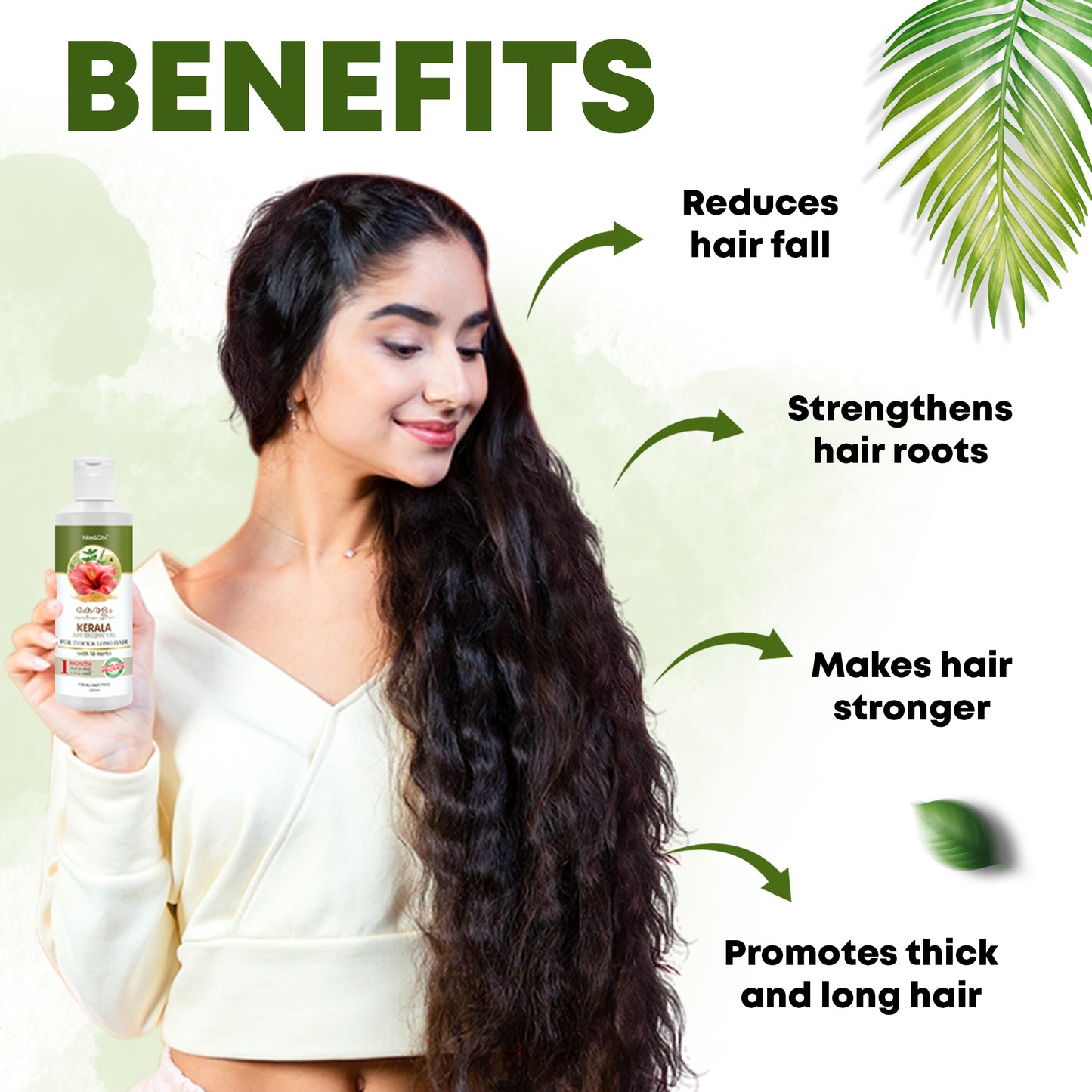 Nimson Kerala Ayurvedic Hair Oil – Boosts Growth & Revitalizes Hair