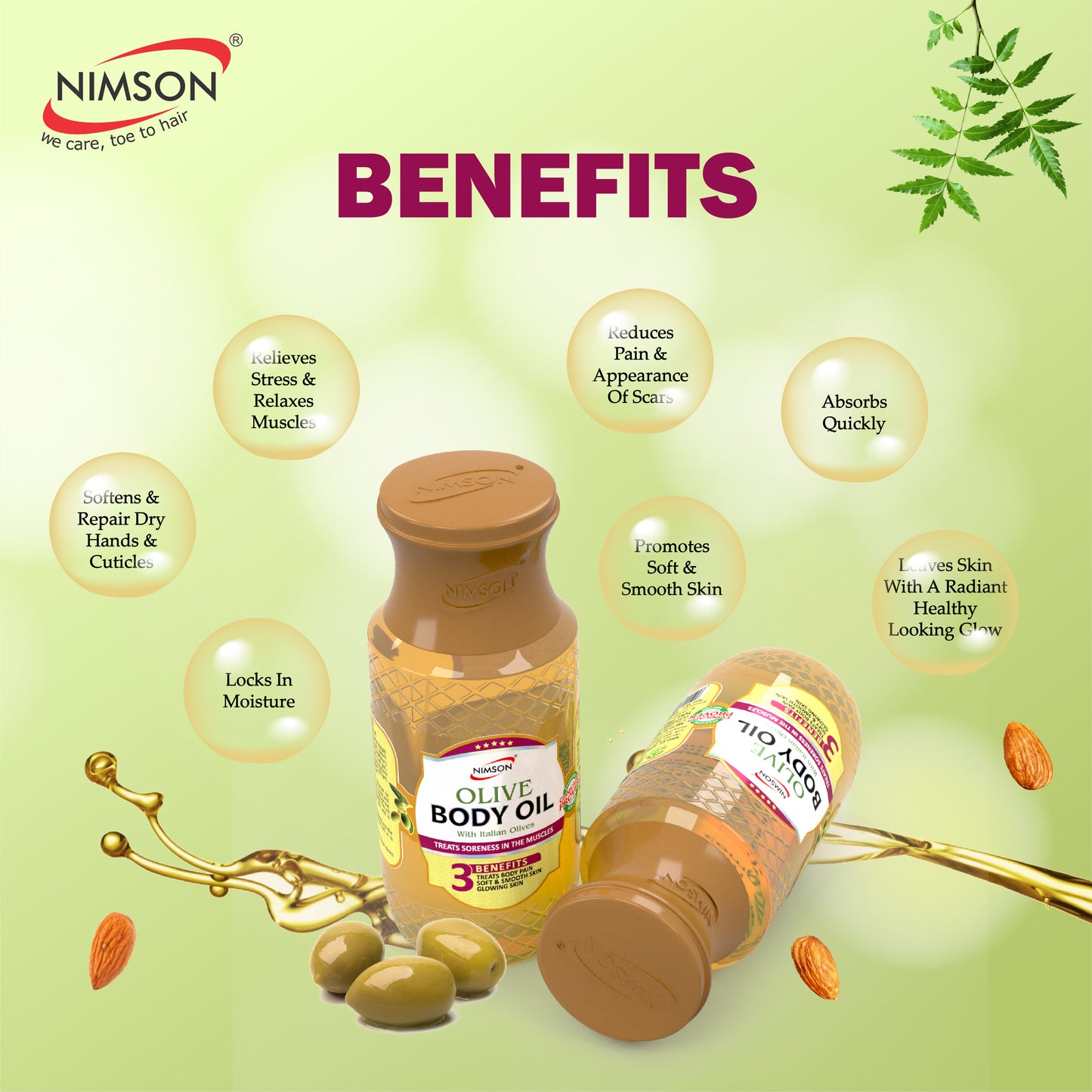 Body Olive Oil for Relieving Body Pain and Muscle Soreness