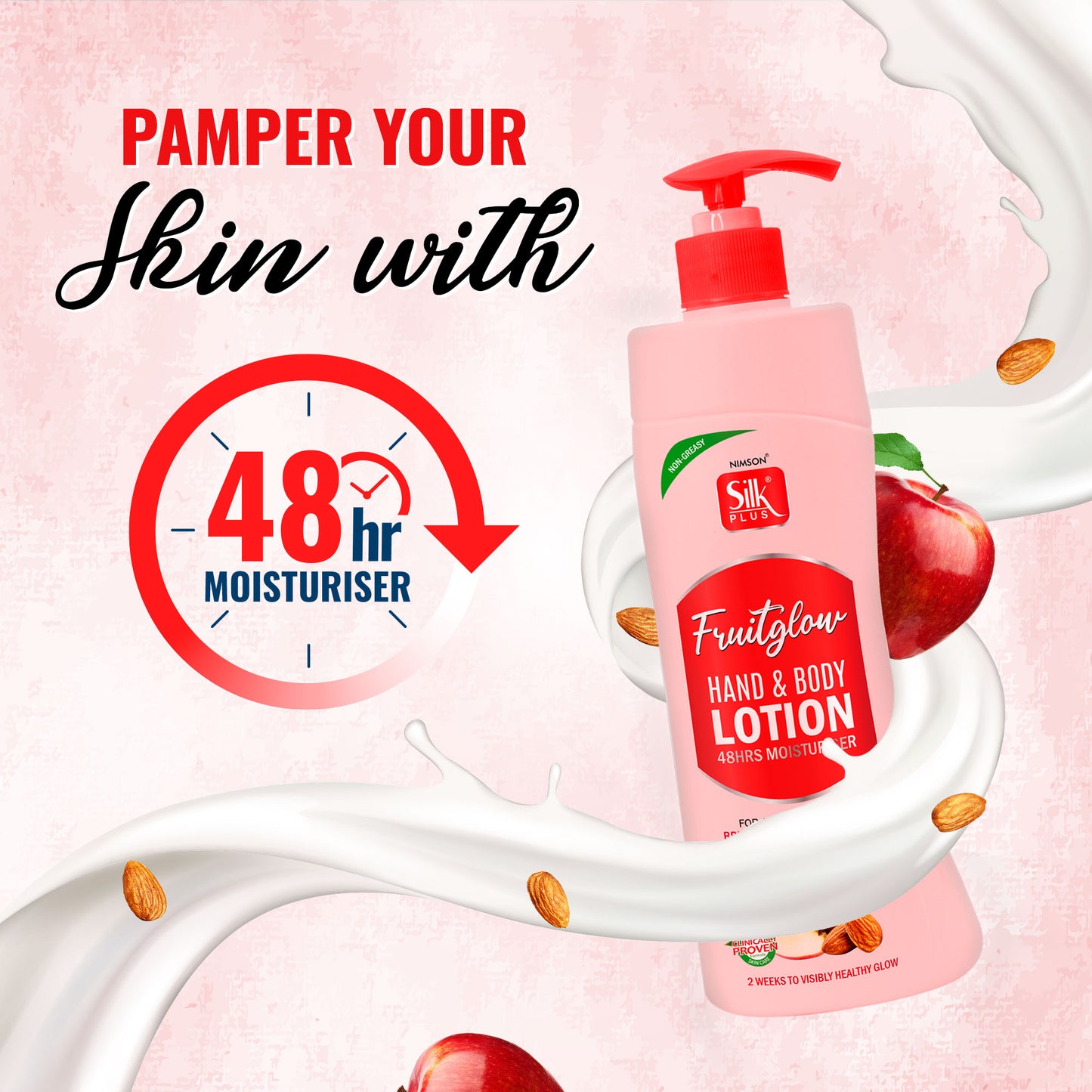 Nimson Fruit Glow Hand & Body Lotion 48 Hrs Moisturiser