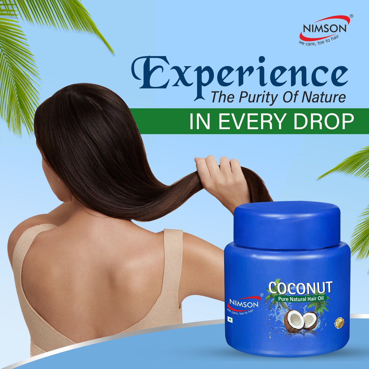 Coconut Hair Oil – Stimulates Growth, Nourishes Scalp & Strengthens Roots