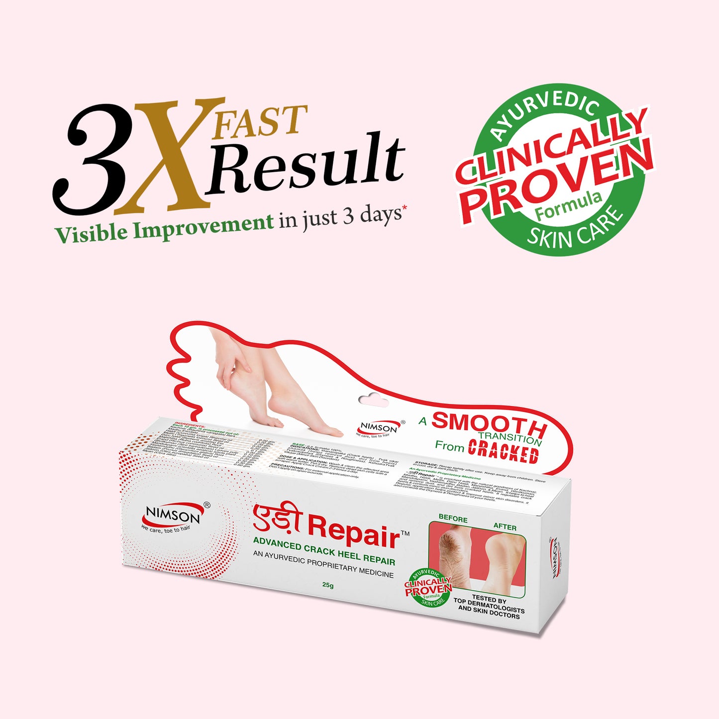 Nimson Advanced Crack Heel Repair Cream – Restores Soft, Smooth Feet