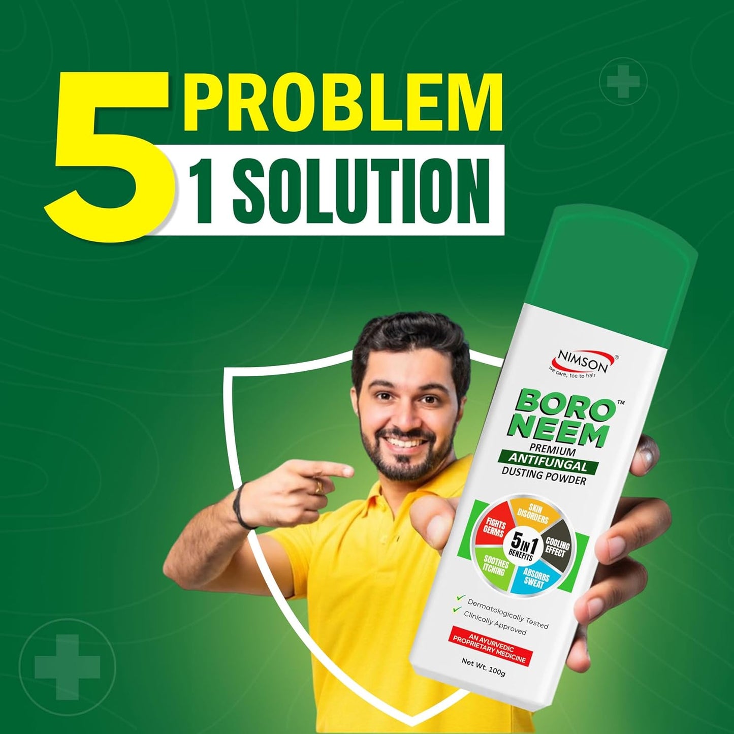 Boro Neem Premium Anti Fungal Dusting Powder - Pack of 3