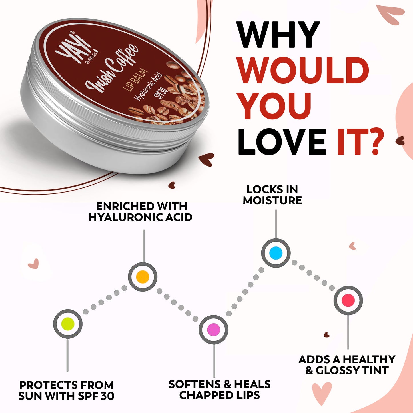 YAY Irish Coffee Lip Balm – Pure Hydration for Soft Lips