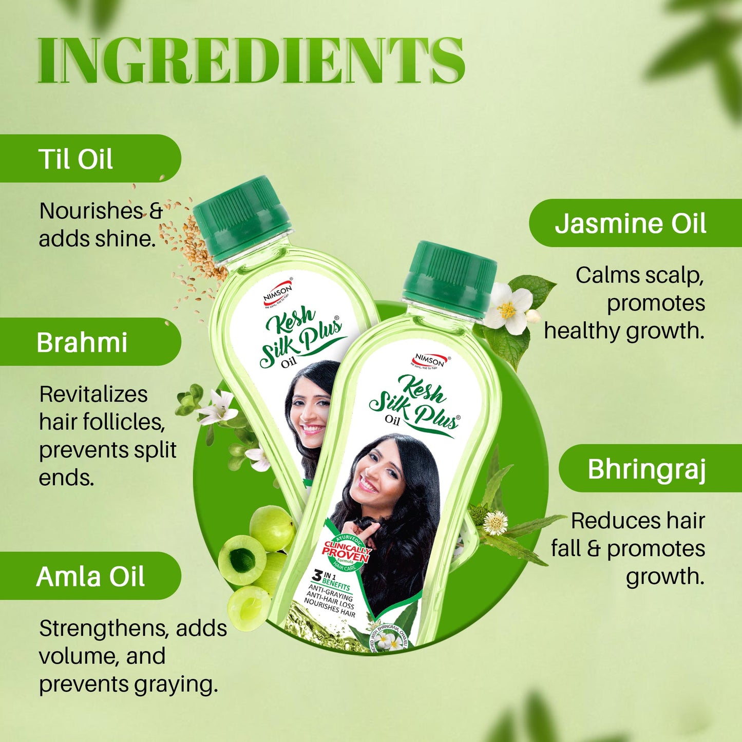 Nimson Kesh Silk Plus Hair Oil – Shine, Strength & Nourishment