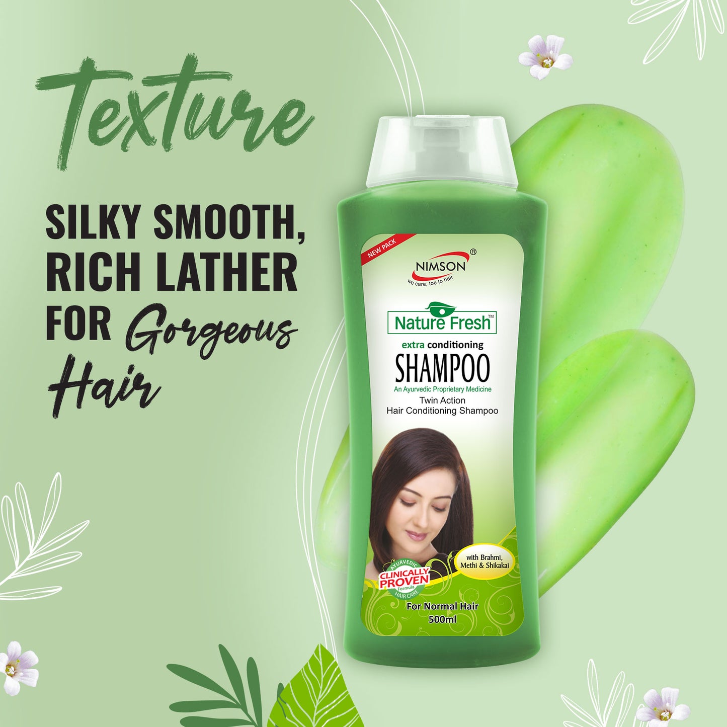 Nature Fresh Shampoo: Revitalizing Care for Soft, Refreshing Hair - Pack of 2