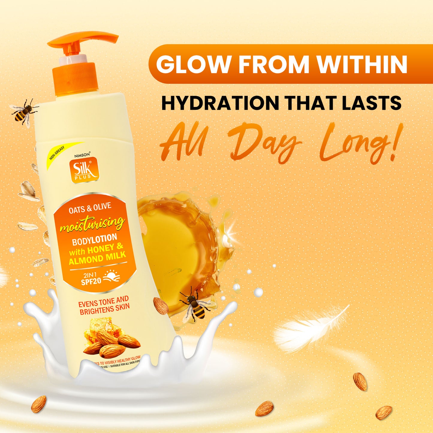 Oats & Olive Moisturizing Body Lotion 48 Hrs Moisturiser