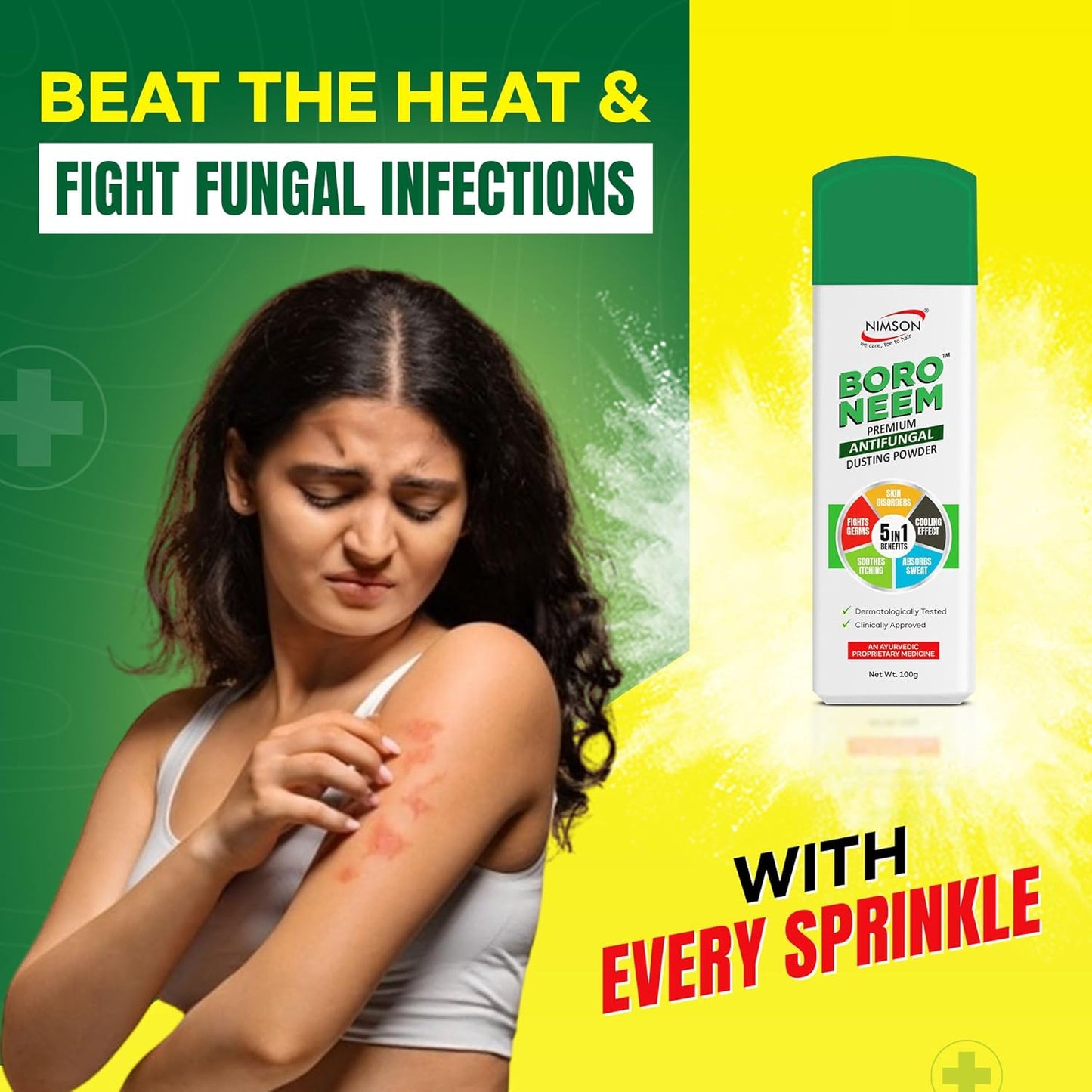 Boro Neem Premium Anti Fungal Dusting Powder - Pack of 3