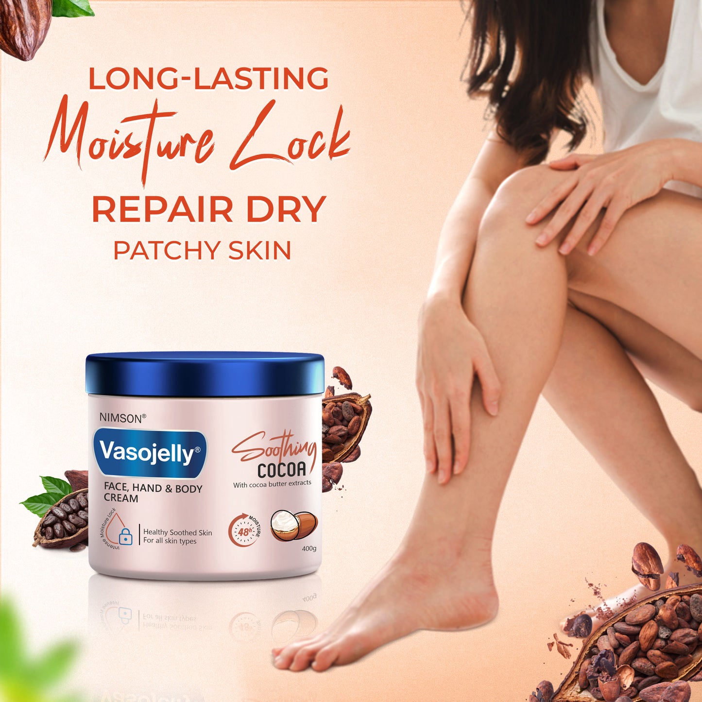 Vasojelly Soothing Cocoa – Face, Hand, and Body Cream