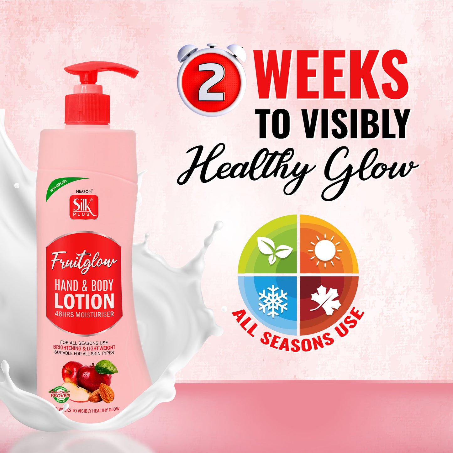 Nimson Fruit Glow Hand & Body Lotion 48 Hrs Moisturiser