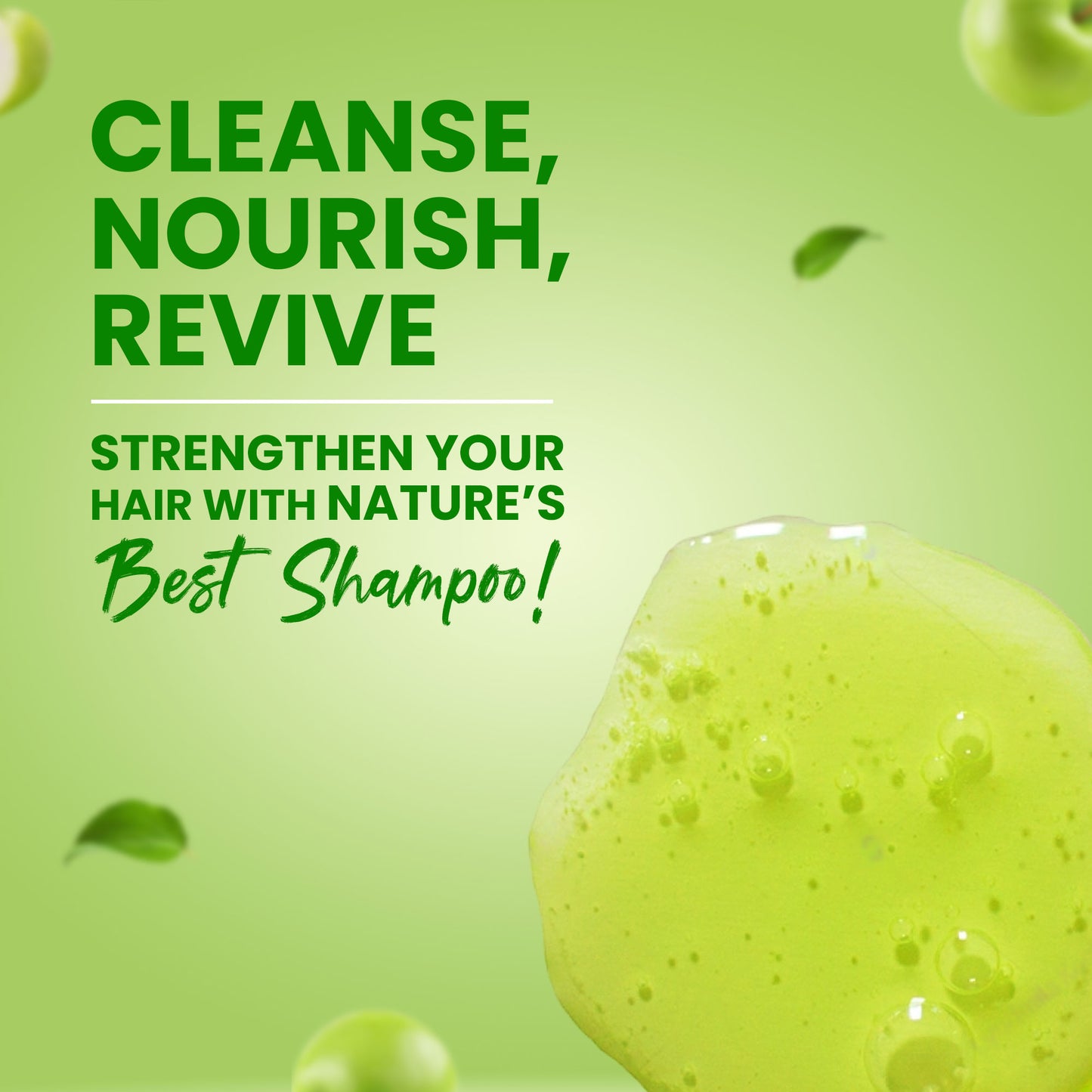 Green Apple Shampoo: Deep Cleansing & Freshness for Lustrous Hair