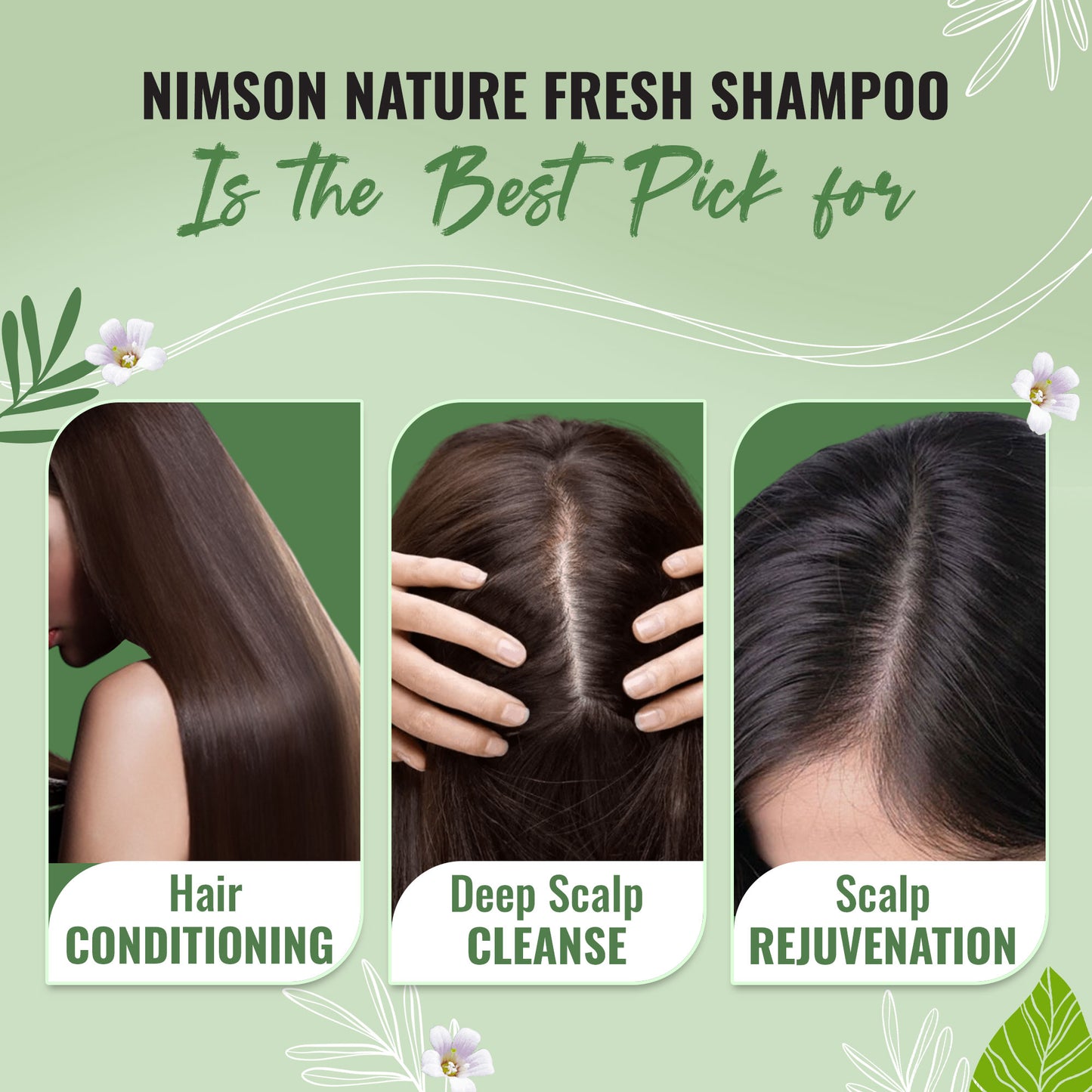 Nature Fresh Shampoo: Revitalizing Care for Soft, Refreshing Hair - Pack of 2