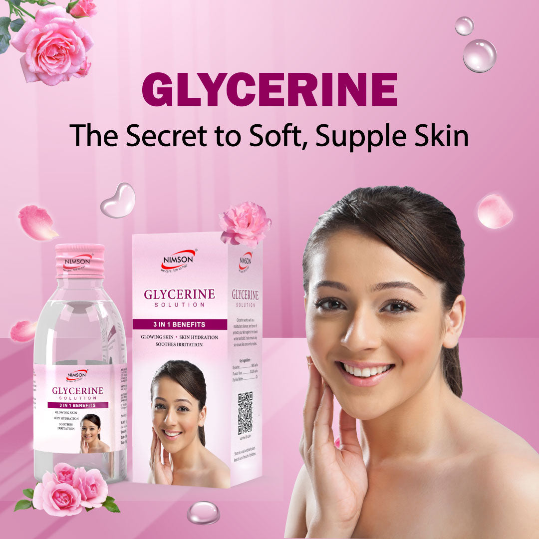 Glycerine Solution for Skin Hydration and Glowing Skin - Pack of 2