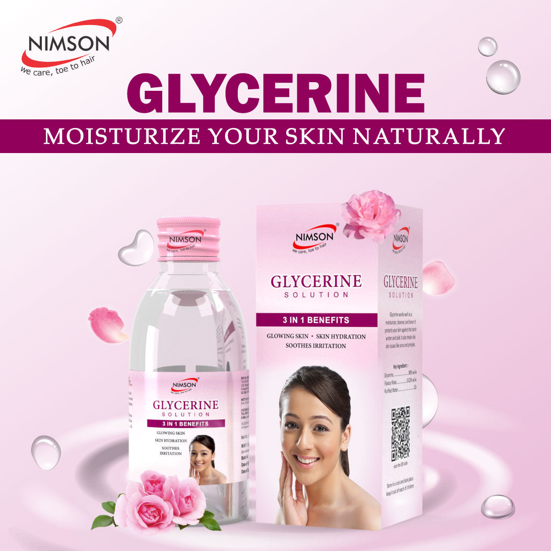 Glycerine Solution for Skin Hydration and Glowing Skin - Pack of 2