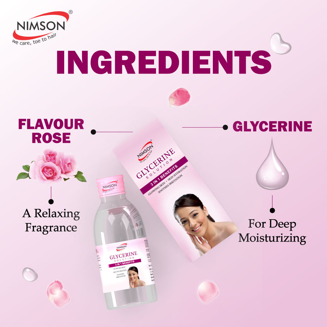 Glycerine Solution for Skin Hydration and Glowing Skin - Pack of 2