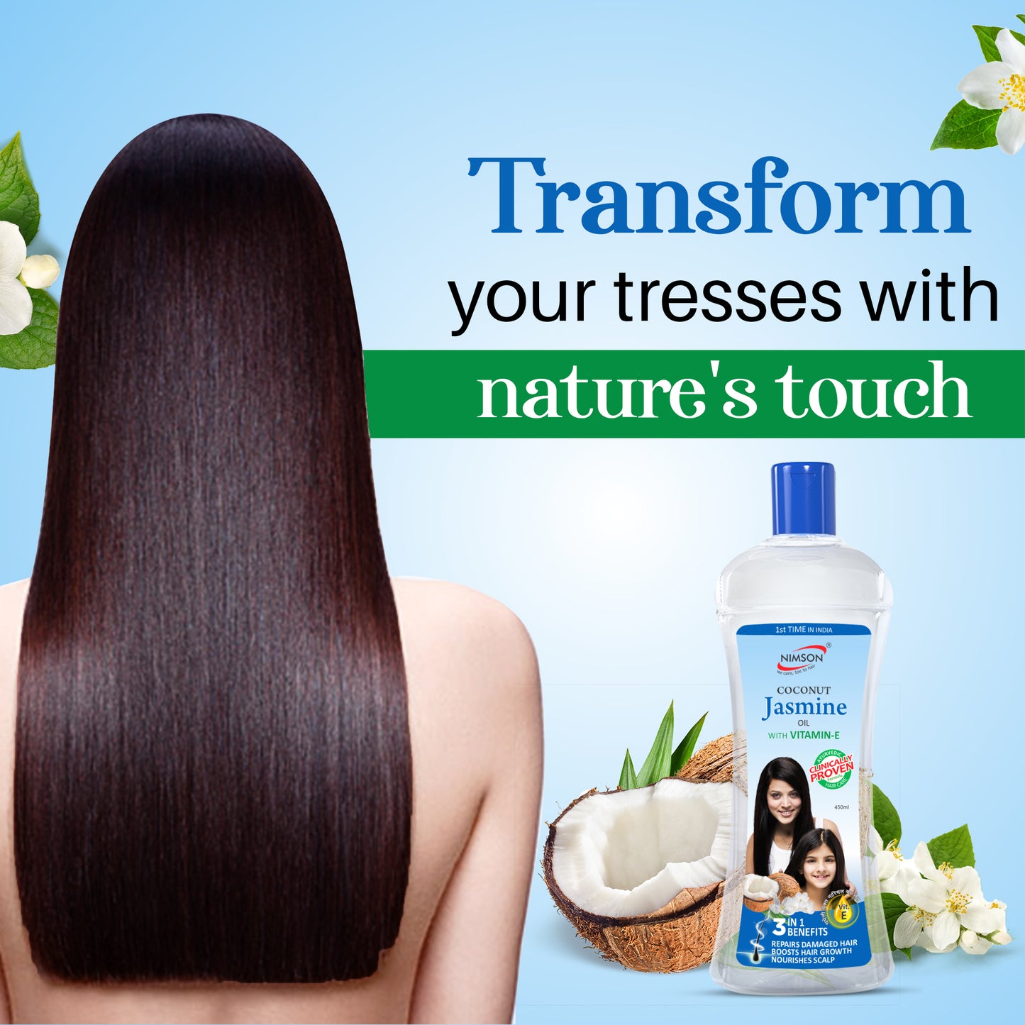 Coconut Jasmine Oil – Nourishes, Strengthens & Boosts Hair Growth