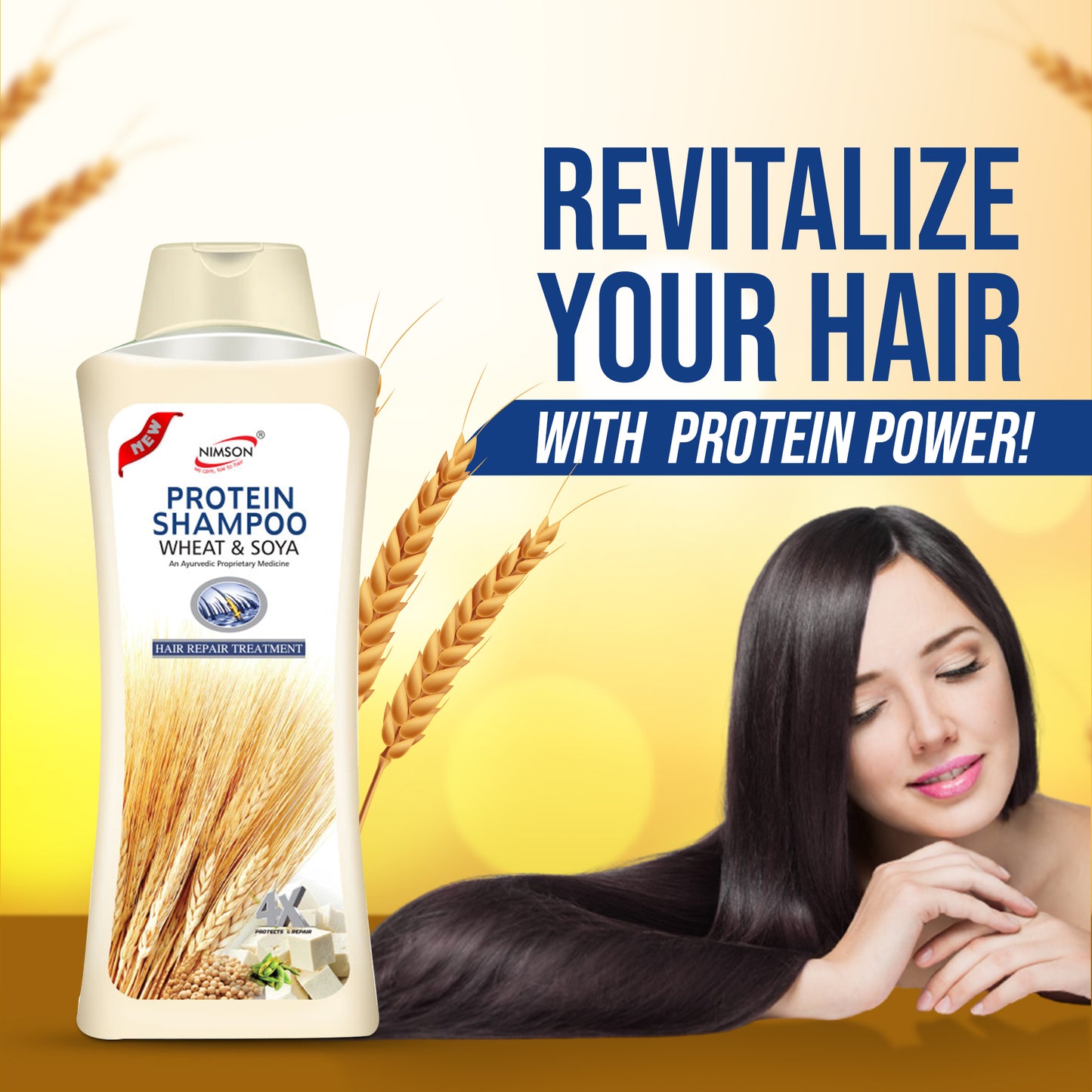 Protein Shampoo: Strengthens & Nourishes for Healthy, Shiny Hair