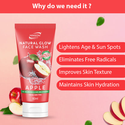Natural Glow Apple Face Wash 60ML