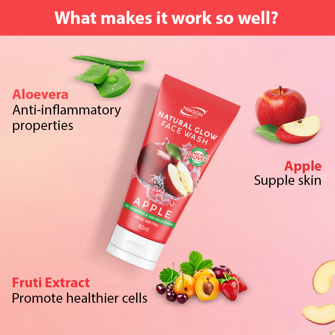 Natural Glow Apple Face Wash 60ML