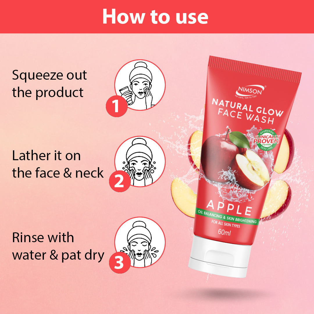 Natural Glow Apple Face Wash 60ML