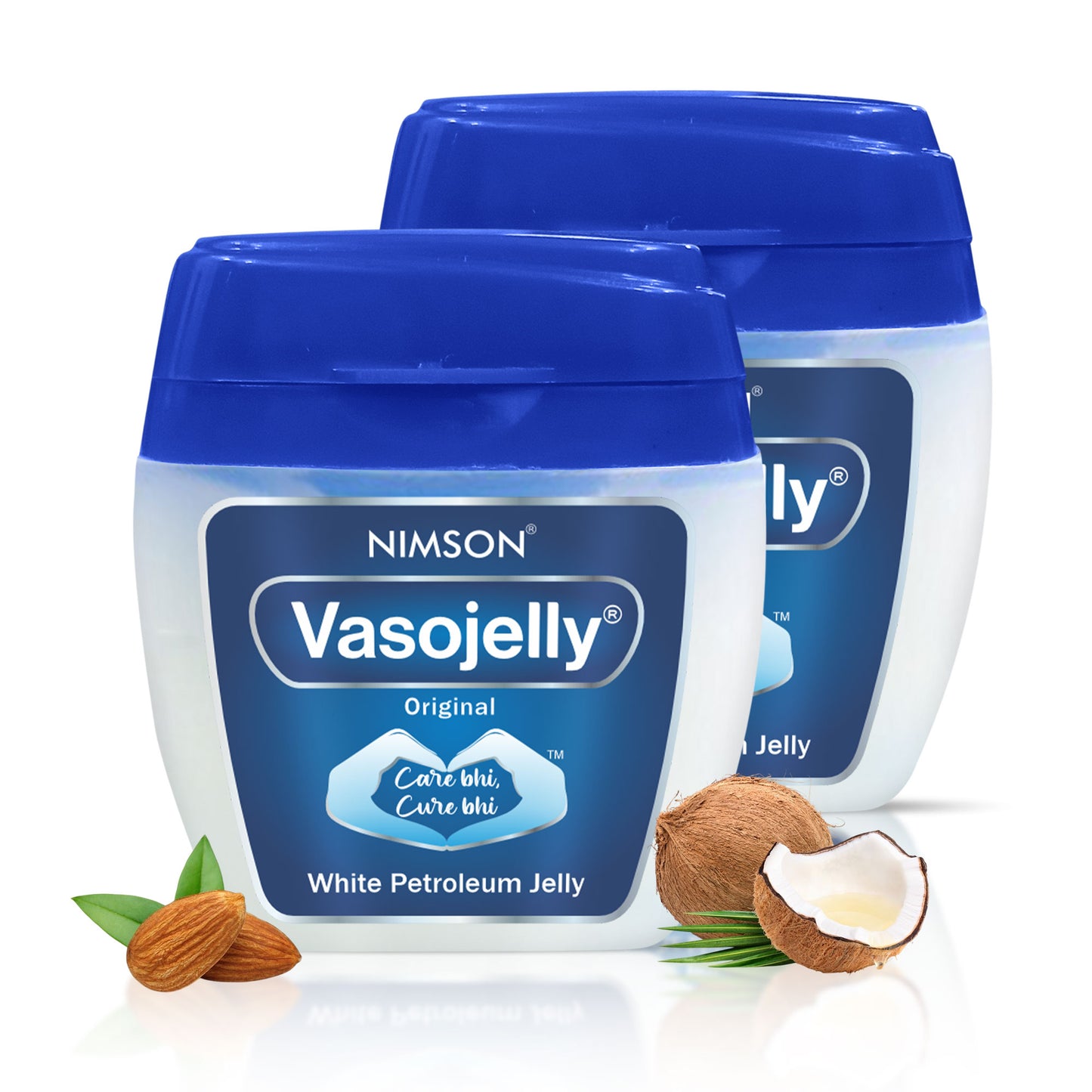 Vasojelly White Petroleum Jelly – Deep Hydration & Skin Protection - Pack of 2