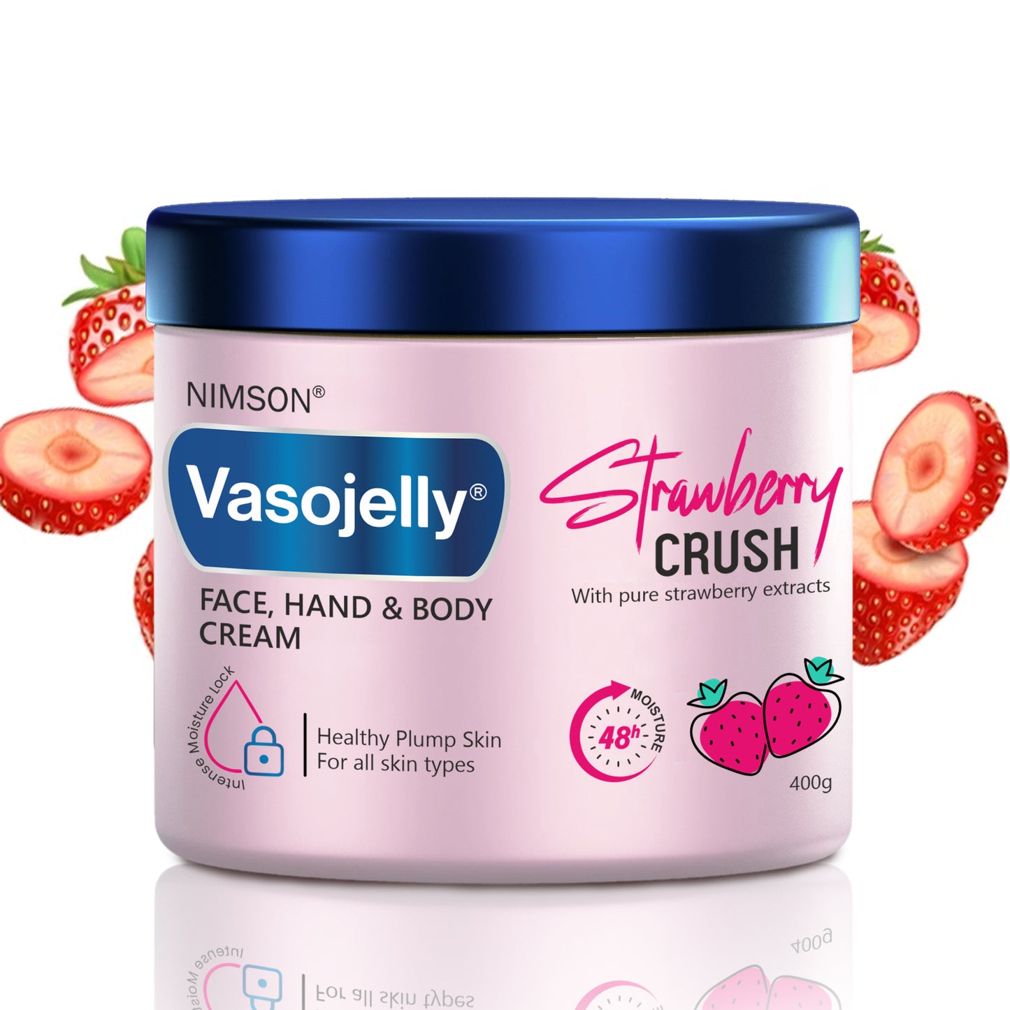 Vasojelly Strawberry Crush – Face, Hand, and Body Cream