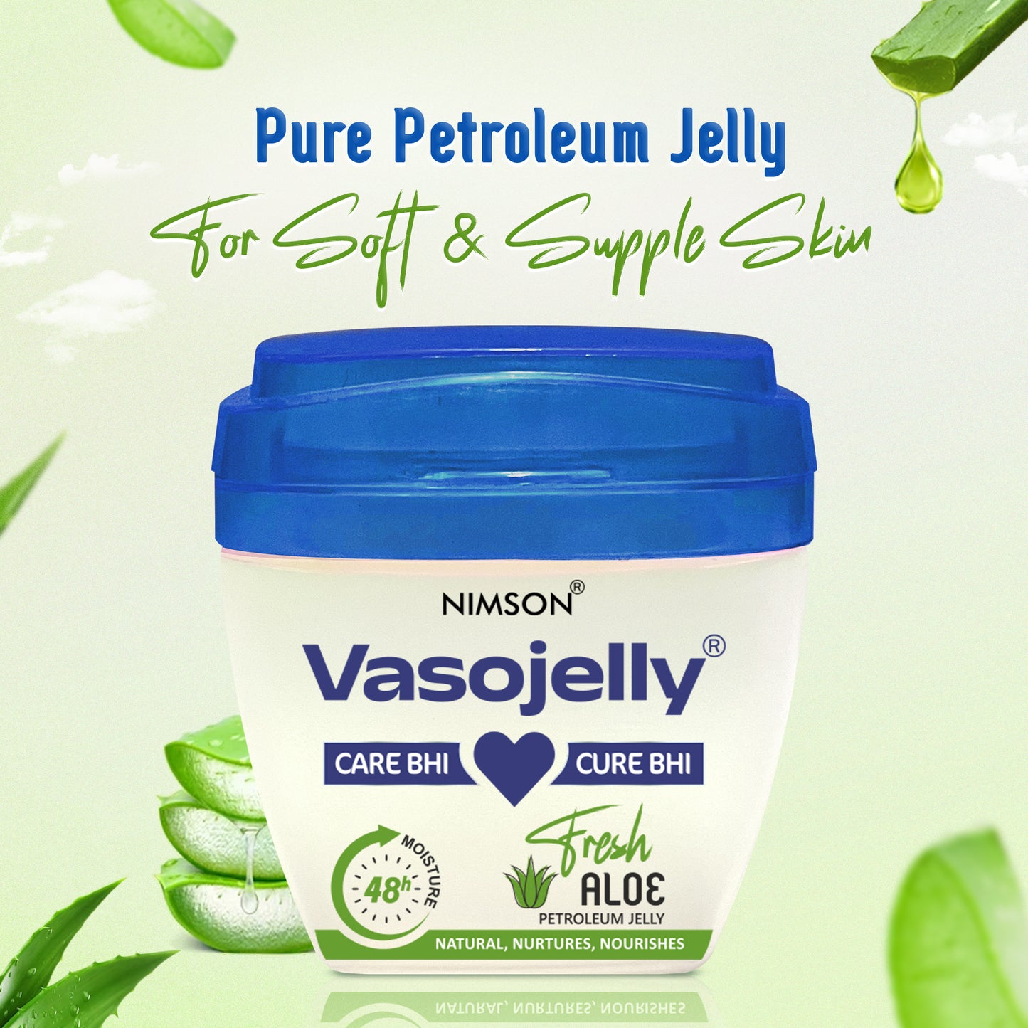 Vasojelly Aloe Fresh Petroleum Jelly 48 hr Moisture