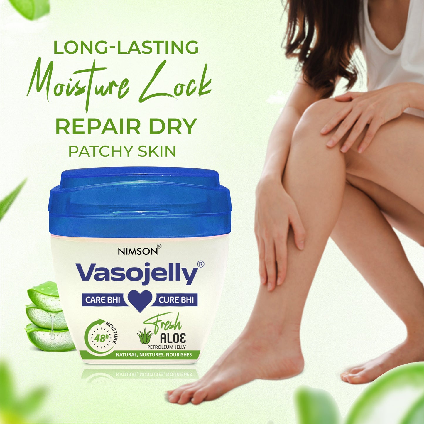 Vasojelly Aloe Fresh Petroleum Jelly 48 hr Moisture