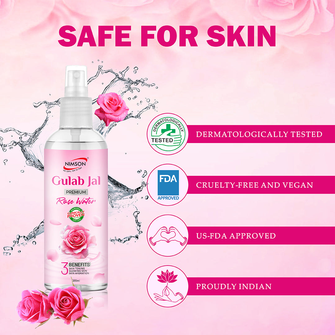 Nimson Rose Water - Glowing Skin & Deep Hydration