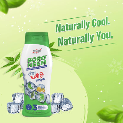 Nimson Boro Neem Talcum Powder for Cooling and Prickly Heat Relief