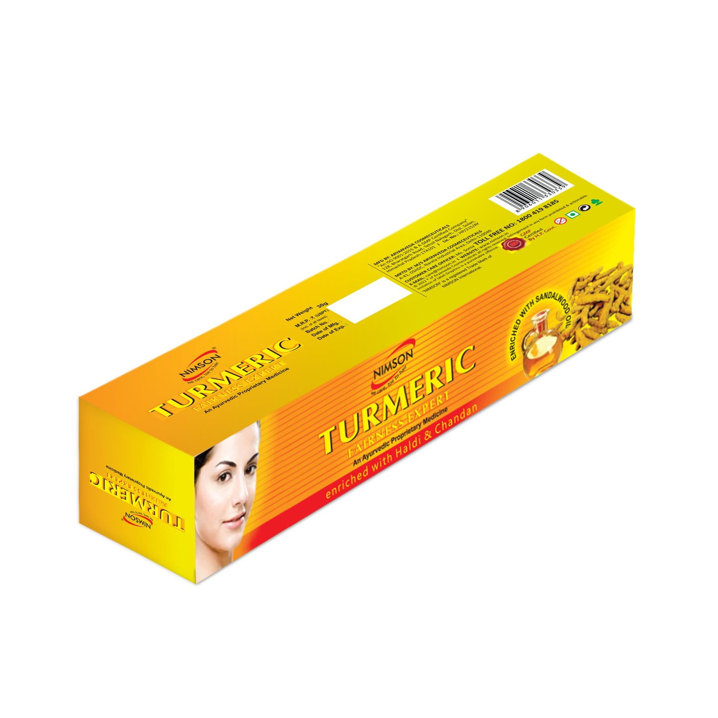 Turmeric Cream Enriched with Haldi & Chandan - 30 gm