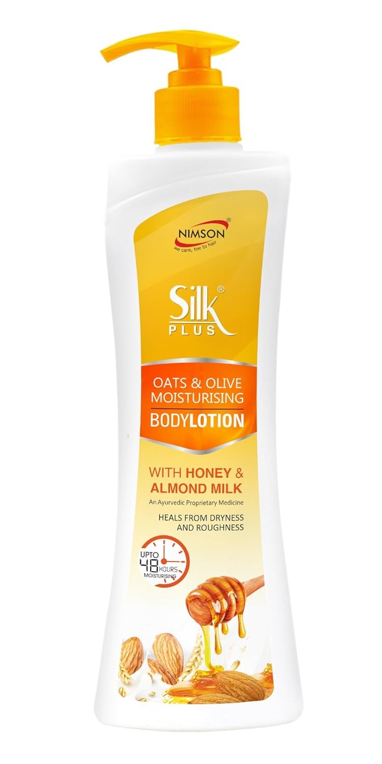 Silk Plus Oats & Olive Body Lotion with Honey & Almond Milk