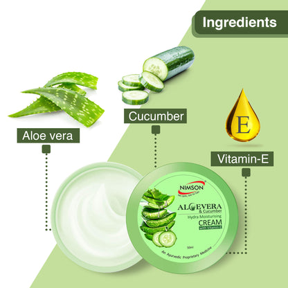 Aloevera & Cucumber Hydra Moisturising Cream with Vitamin-E