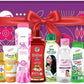 Valentine Glow Gift Combo Body & Face Care Gift Set With Glycerine, Hair Cream, Hair Oil, Face Wash, Olive Oil, Talcum Boro Neem & Silk Plus All Occasion (9 Items in the set)