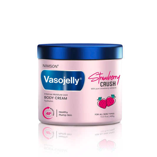 Nimson Vasojelly Strawberry Crush Face, Hand and Body Cream - 400 gm