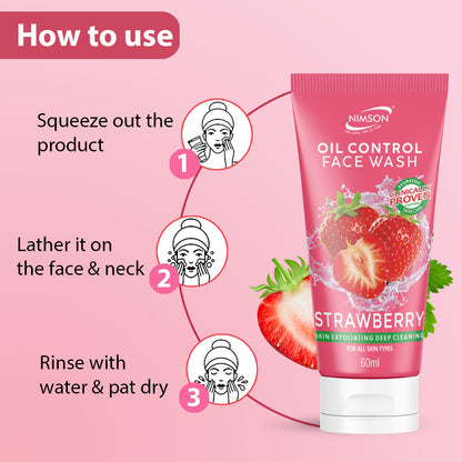 Strawberry Oil Control Face Wash 60 ml