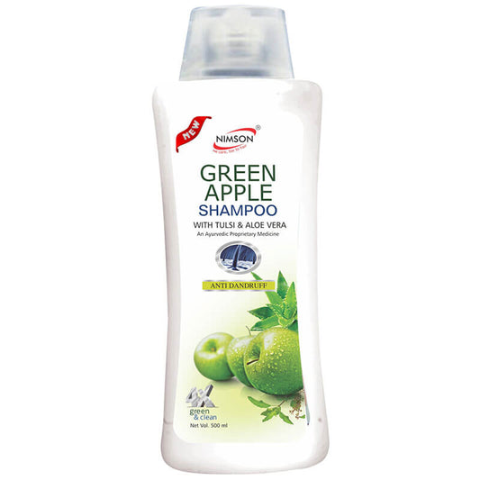 Green Apple Shampoo with Tulsi & Aloevera For Anti Dandruff 500ml